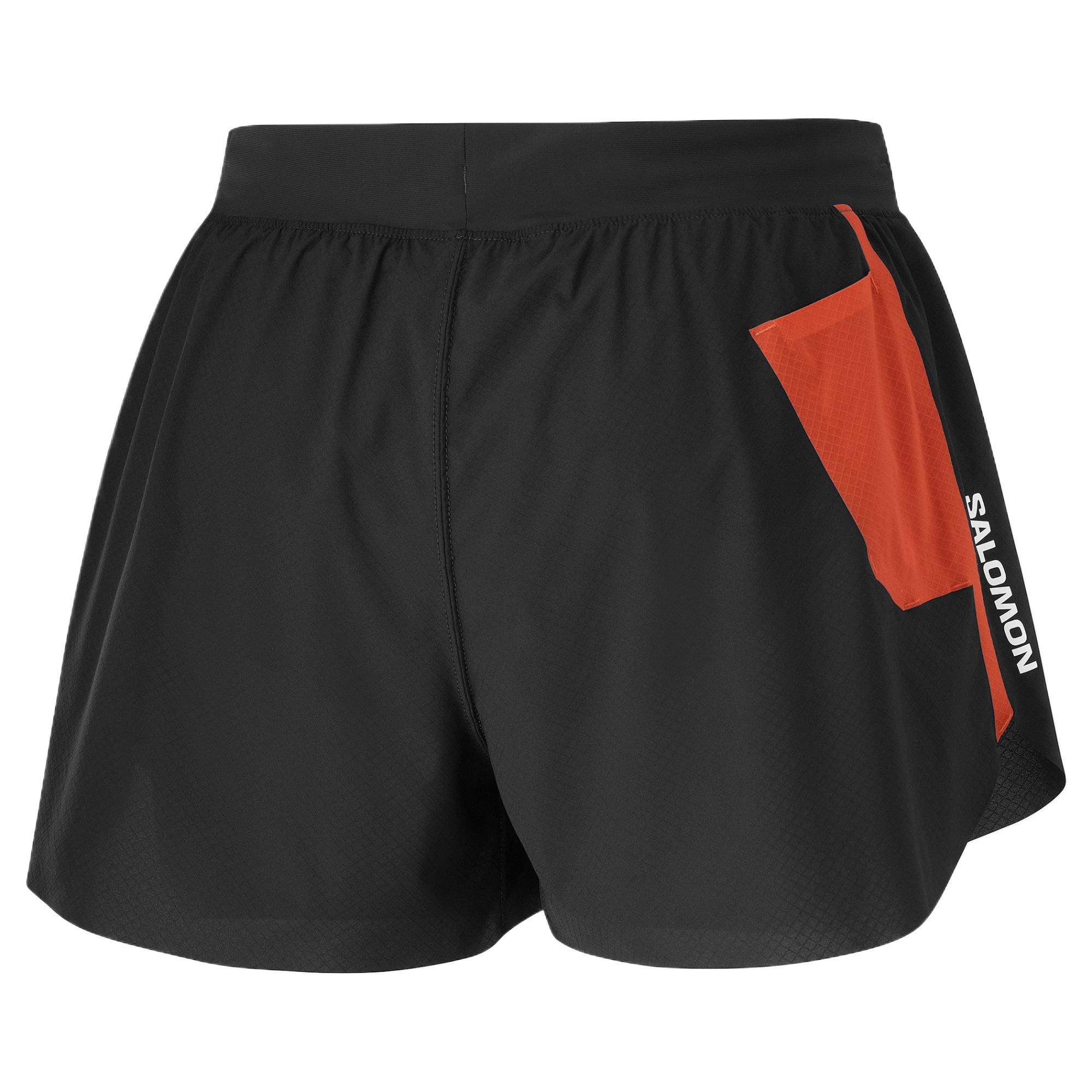SALOMON Sports Shorts Women’s Pitch Black/Orange Red