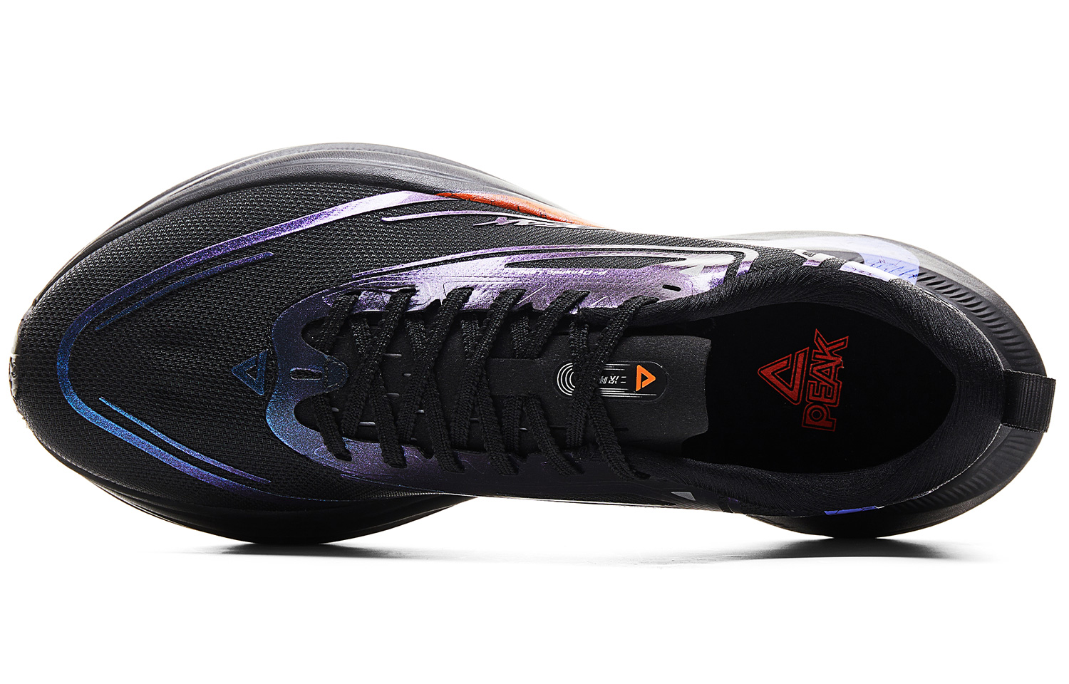 PEAK Cushioning Slip Resistant Abrasion Resistant Breathable Rebound Anti Rollover Low top Running Shoes Men’s Black