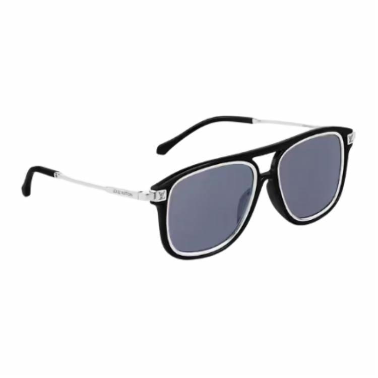 Мужские очки Louis Vuitton Aviator (черные) — фото 3