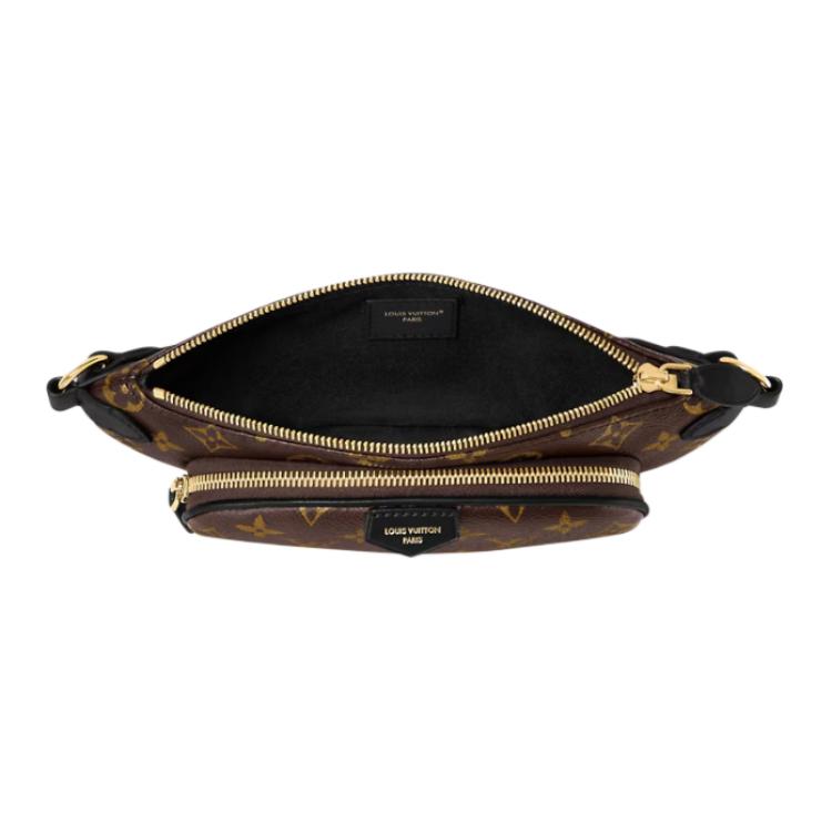 Женская сумка Louis Vuitton KEEPIT (коричневая) — фото 4
