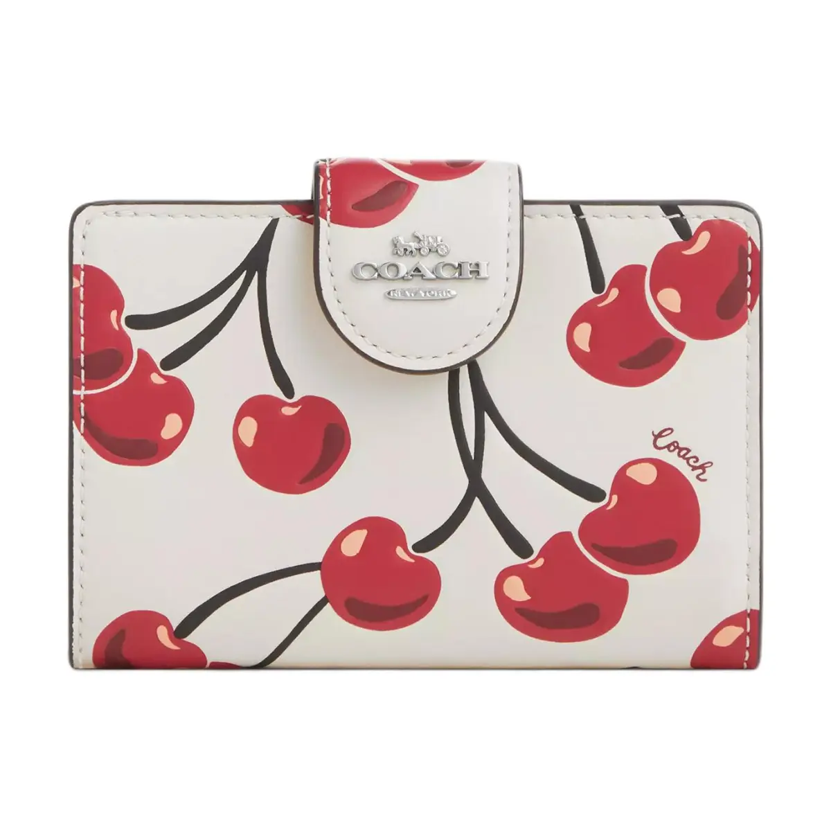 COACH Leather Wallet Women's White