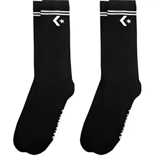Converse Sports black knee socks for men and women, mid-length