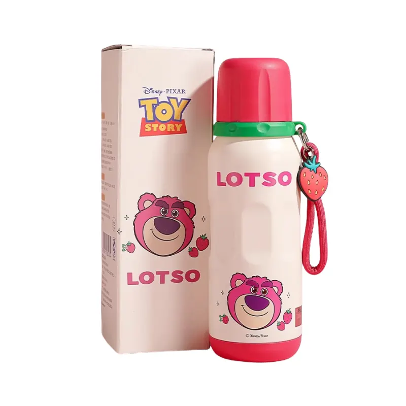 Disney Disney, children's strawberry, glass stainless steel, cartoon cute universal teapot for men and women for students, material, 600 ml
