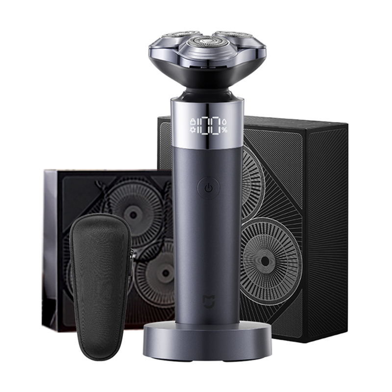 Xiaomi S302 rotary electric shaver, stainless steel three-blade head, full body washable, double-ring curved blade