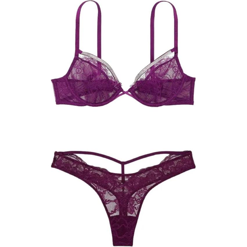 Женское белье Victoria's Secret Lingerie Set (пурпурное)