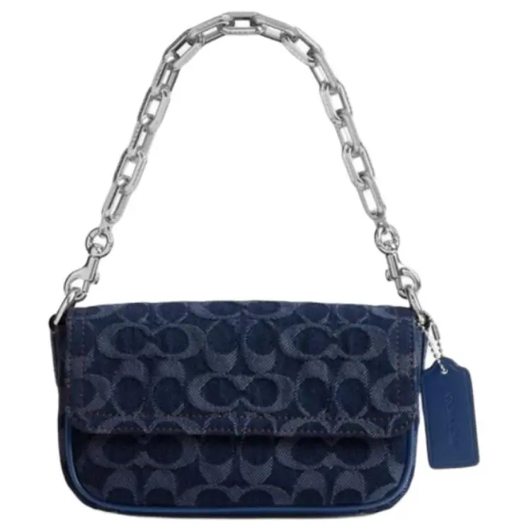 COACH Charter Fabric Crossbody Handbag Small Men's Dark Blue