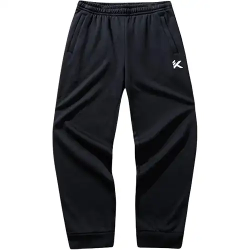 Anta Basketball Collection Knitted Sweatpants Men's Basic Black