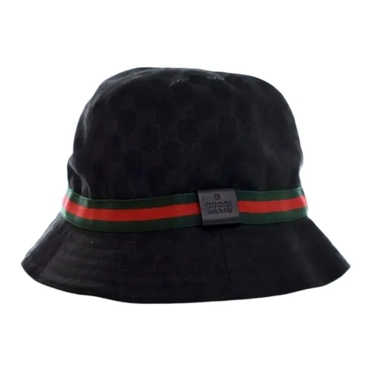 GUCCI Canvas Bucket Hats Women's Black