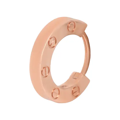 CARTIER LOVE 18K Gold Earrings Unisex Rose Gold