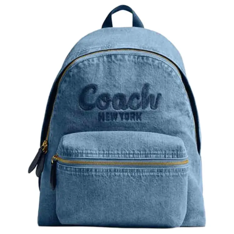 COACH Cargo Fabric Backpack Large Women's Blue
