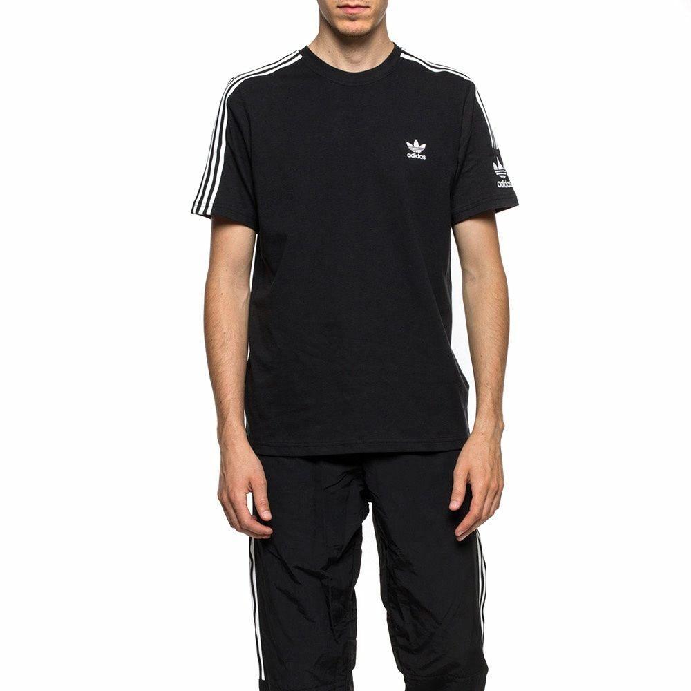 Мужская футболка adidas originals 3-Stripes Tee (черная) — фото 7