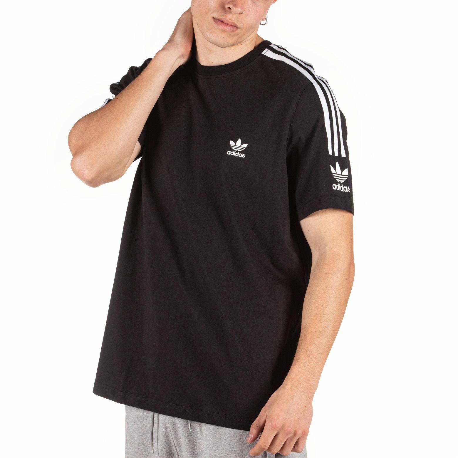 Мужская футболка adidas originals 3-Stripes Tee (черная) — фото 6