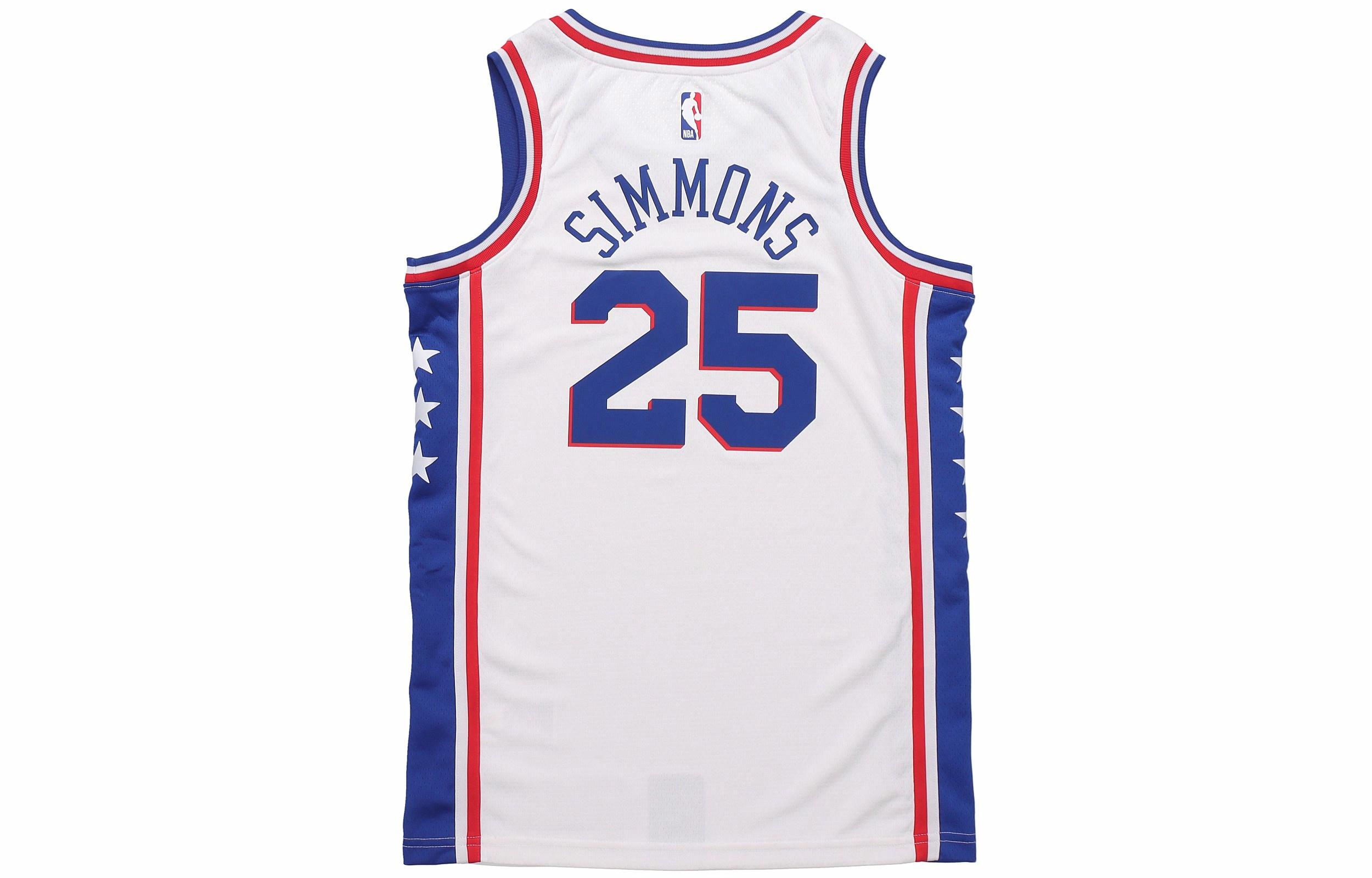Мужская футболка Nike NBA 2019-20SW7625 (белая) — фото 2