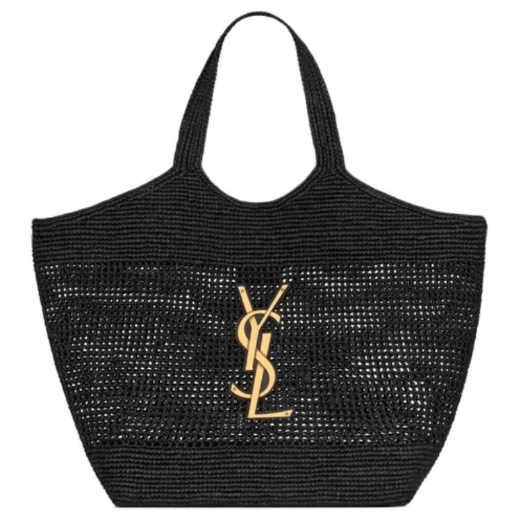 Женская сумка SAINT LAURENT SAINT LAURENT Logo Tote (черная)