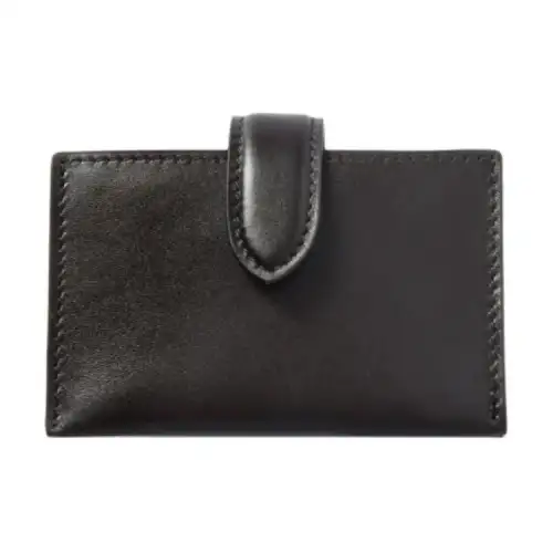 THE ROW Logo-debossed Leather Cardholder