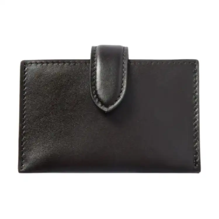 THE ROW Logo-debossed Leather Cardholder