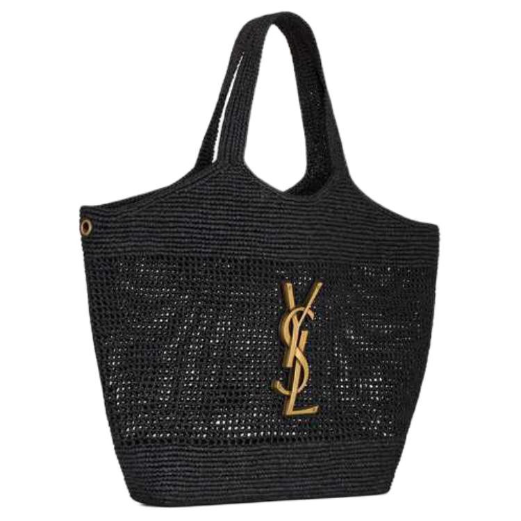 Женская сумка SAINT LAURENT SAINT LAURENT Logo Tote (черная) — фото 2