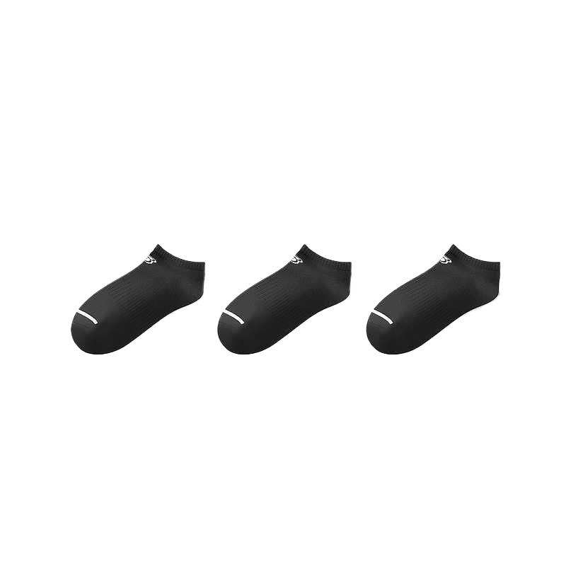 Skechers No Show Socks Unisex 1 Pack Pitch Black