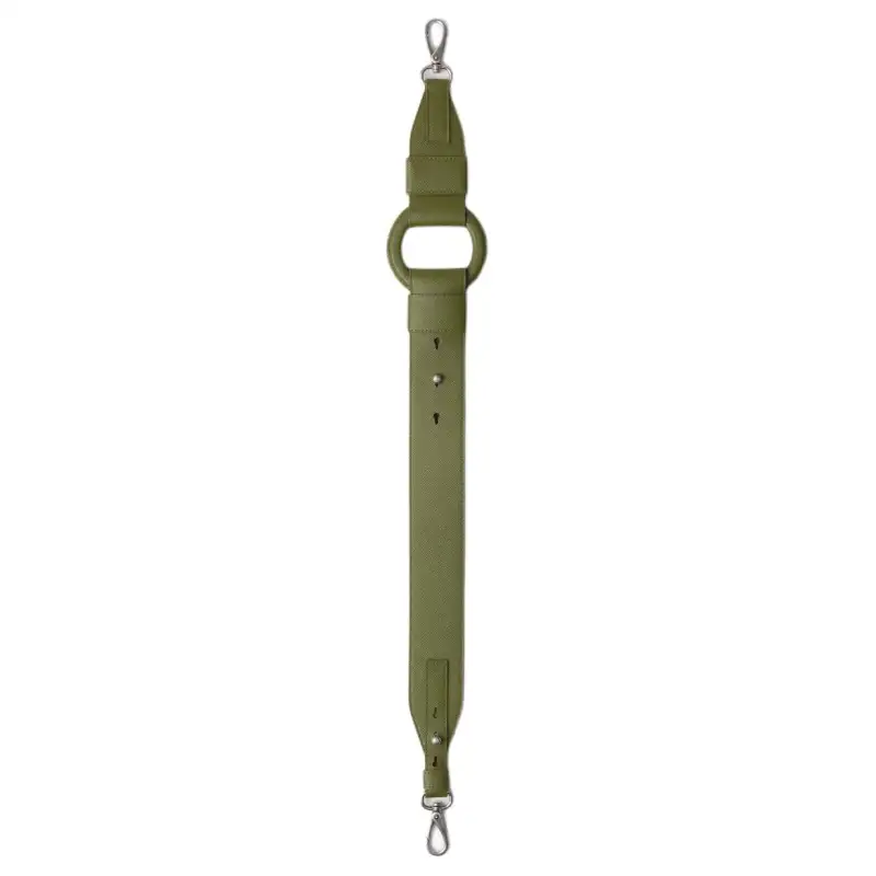 PRADA Saffiano Leather Bag Strap Women's Fern Green