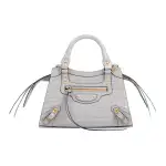 Balenciaga Calfskin Handbag Mini Women's Gray