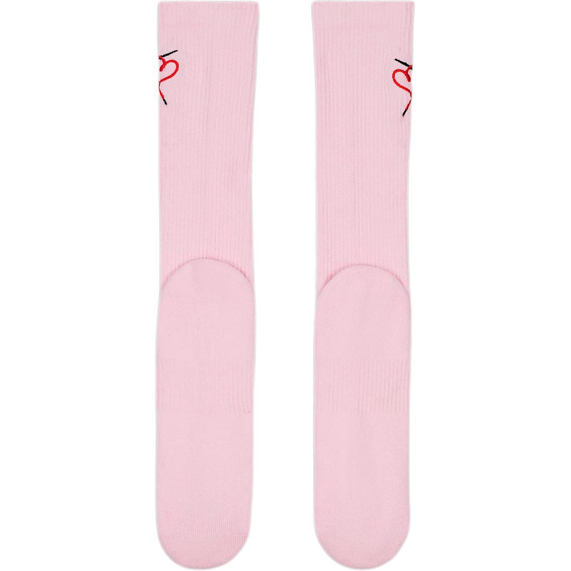 Nike Crew Socks Unisex 1 Pack Foam Pink/University Red/Black