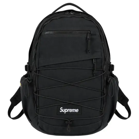Supreme Logo Backpack (SS25) Black