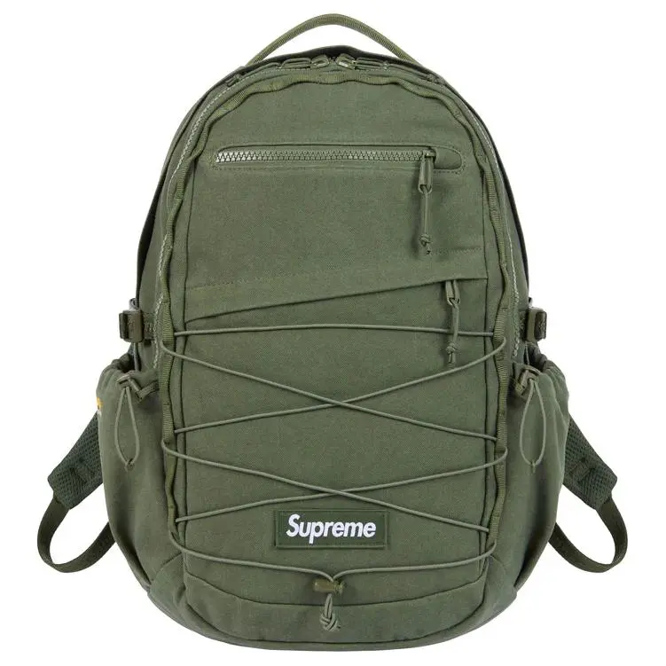 Supreme Cotton Backpack Unisex Olive Green