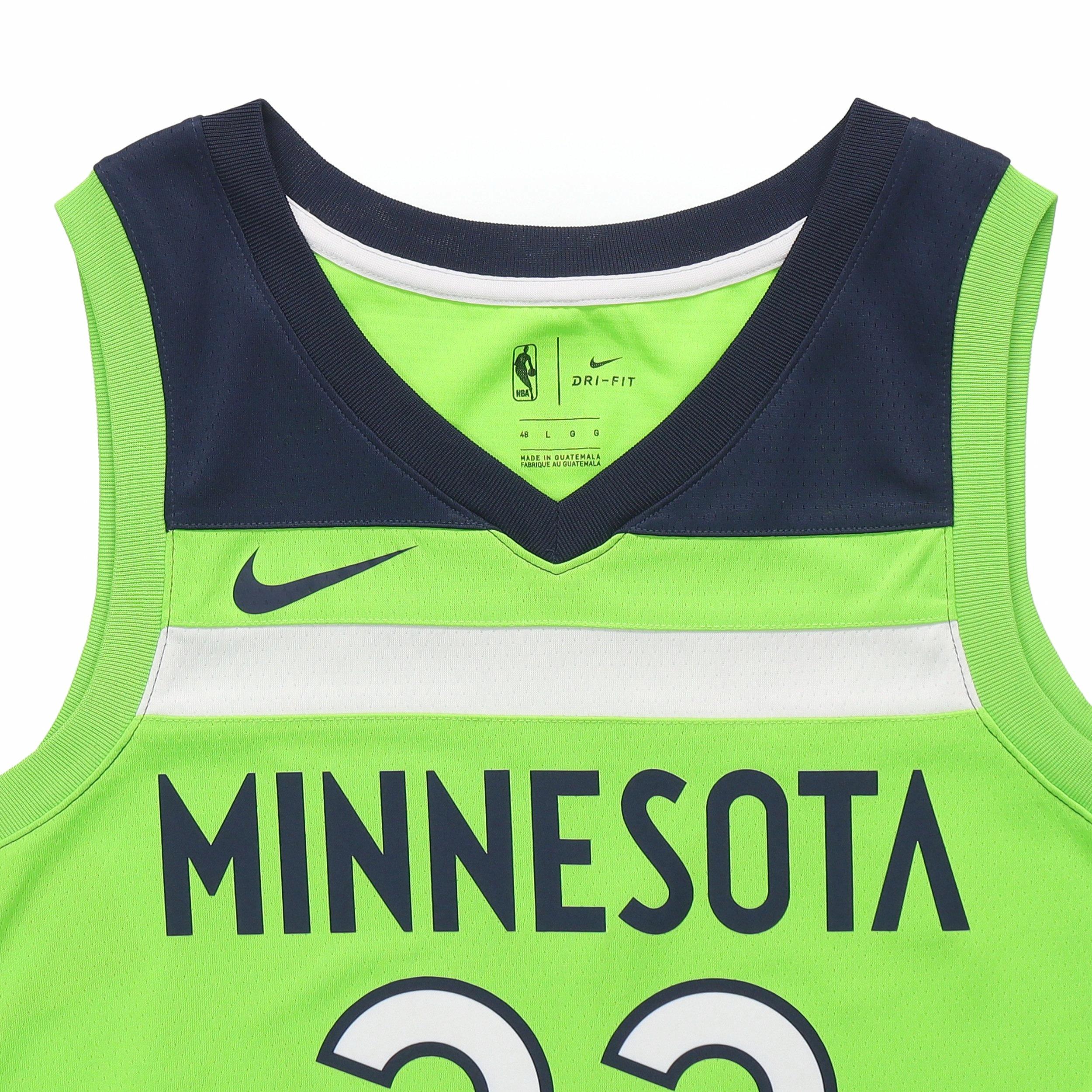 Мужская майка Nike NBA Minnesota Timberwolves Wiggins 22 (зеленая) — фото 3
