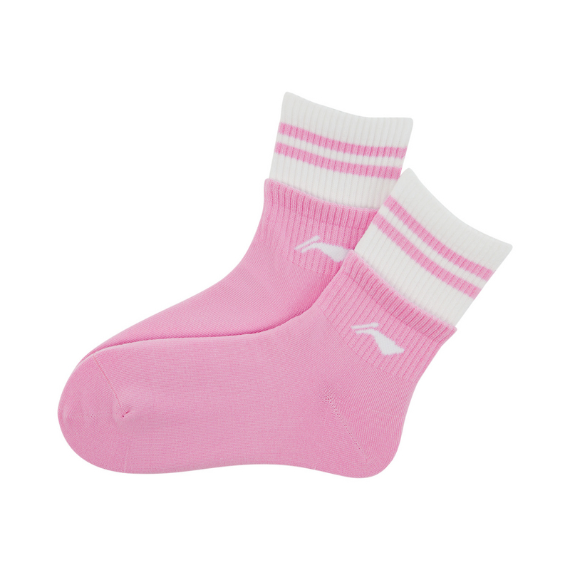 Li Ning Crew Socks Unisex 1 Pack Light Blue Purple