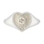 Gucci Heart ring with Interlocking G