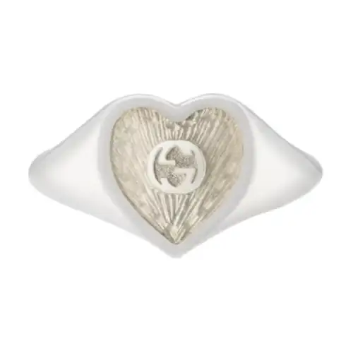 Gucci Heart ring with Interlocking G