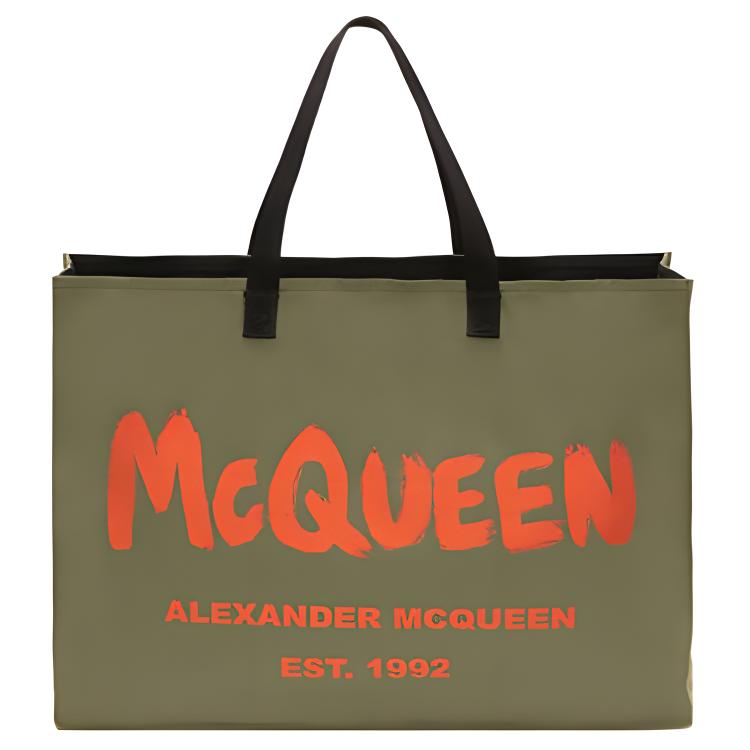 Мужская сумка Alexander McQueen (зеленый) — фото 3