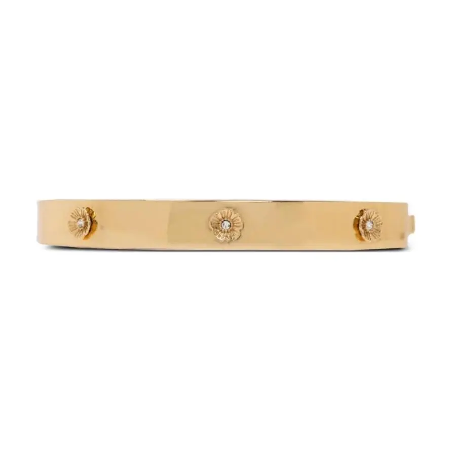 COACH Floral Motif Embellished Bracelet