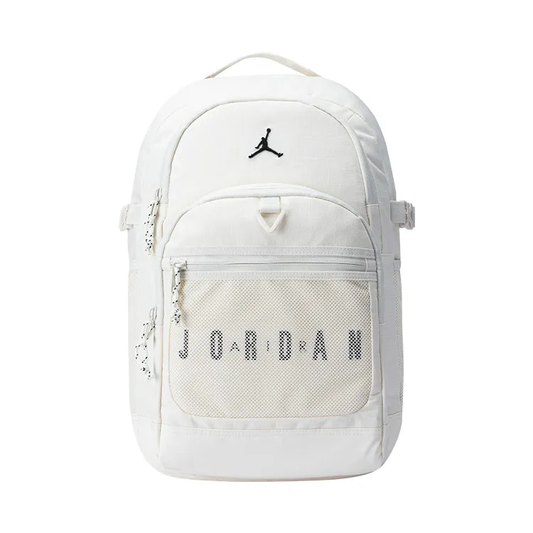 Jordan Polyester Backpack Casual Bag Regular Unisex Ivory White