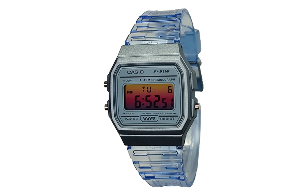 CASIO Custom Collection Quartz Movement Resin Strap Watch Men's Watches Blue Dial