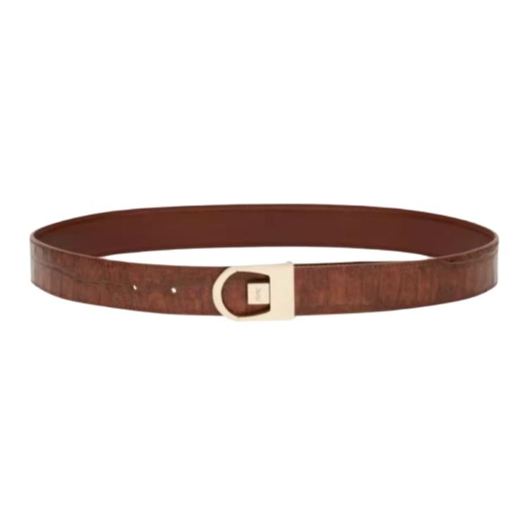 Женский ремень SAINT SAINT LAURENT 3cm (коричневый)