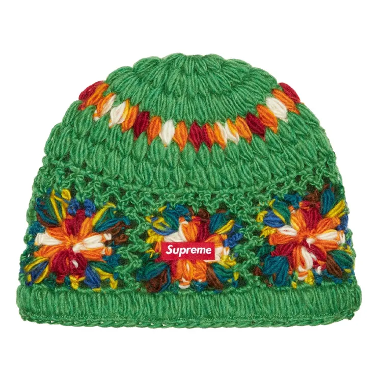 Supreme crochet beanie