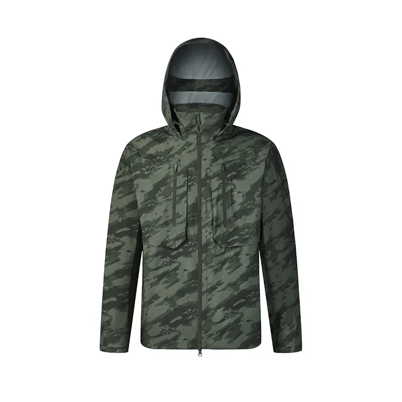 FILA Fitness Waterproof, Windproof, Breathable, Abrasion Resistant, Thermal, Rainproof Windbreaker Jacket Men's