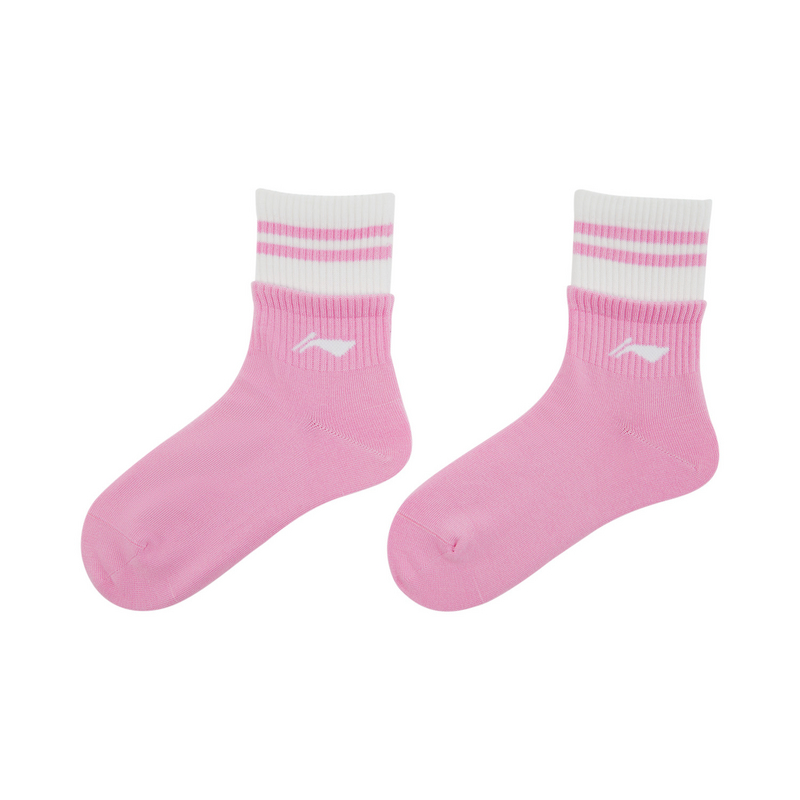 Li Ning Crew Socks Unisex 1 Pack Light Blue Purple