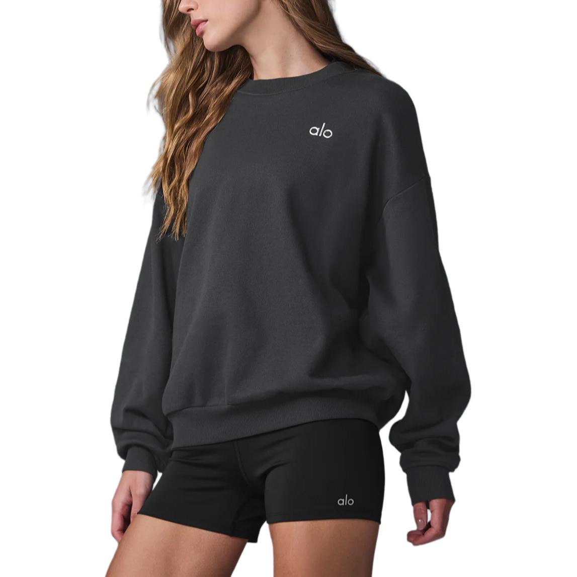 alo yoga ACCOLADE CREW NECK PULLOVER JISOO