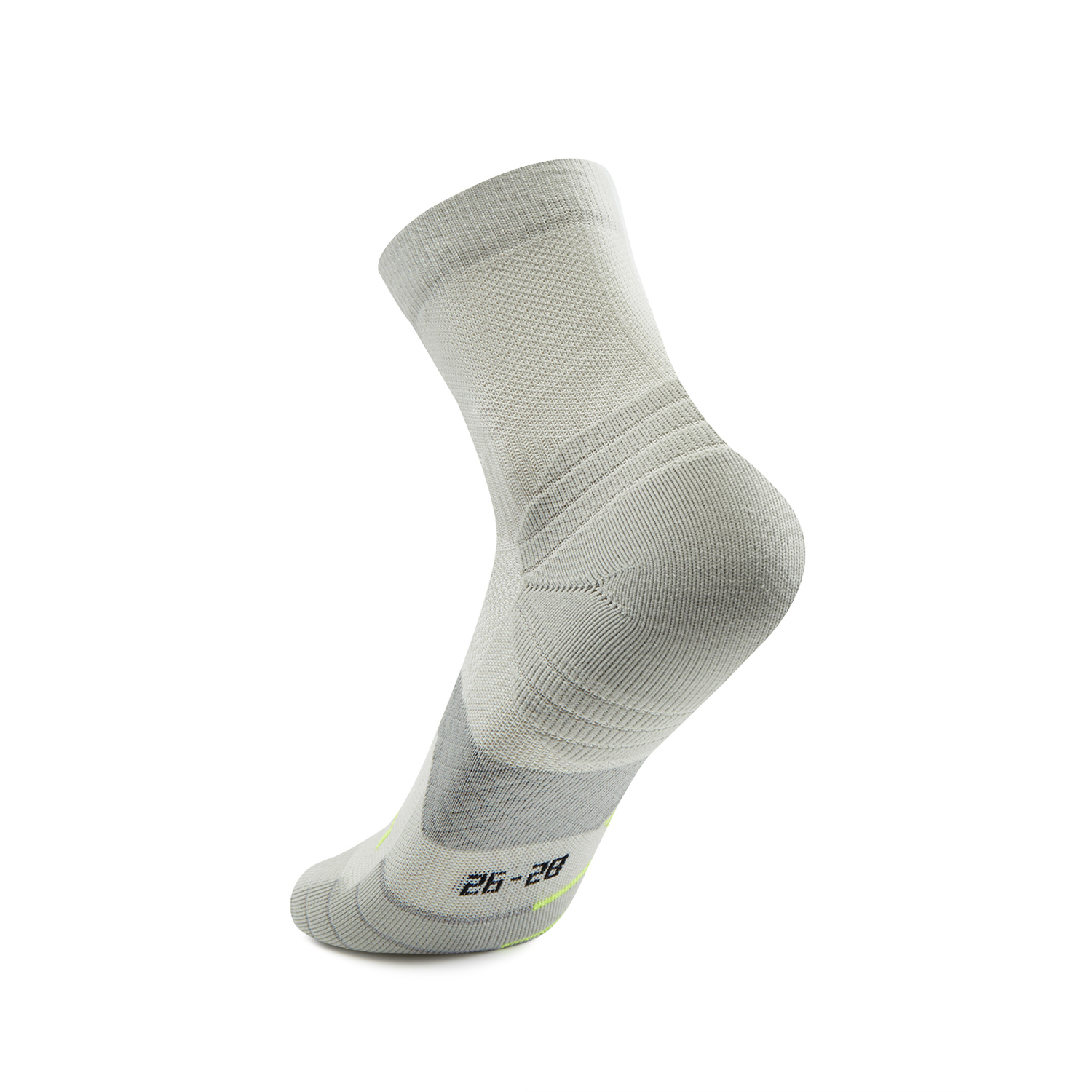 Li Ning Running Collection Running Socks Unisex 1 Pack Stone Gray