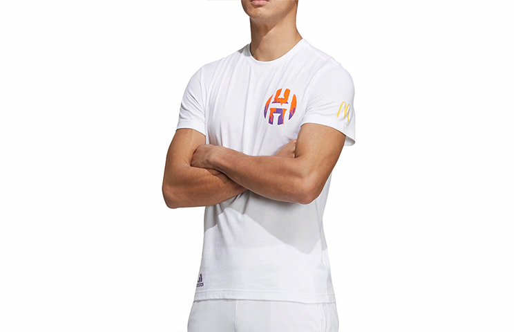 Мужская футболка adidas T (белая) — фото 2