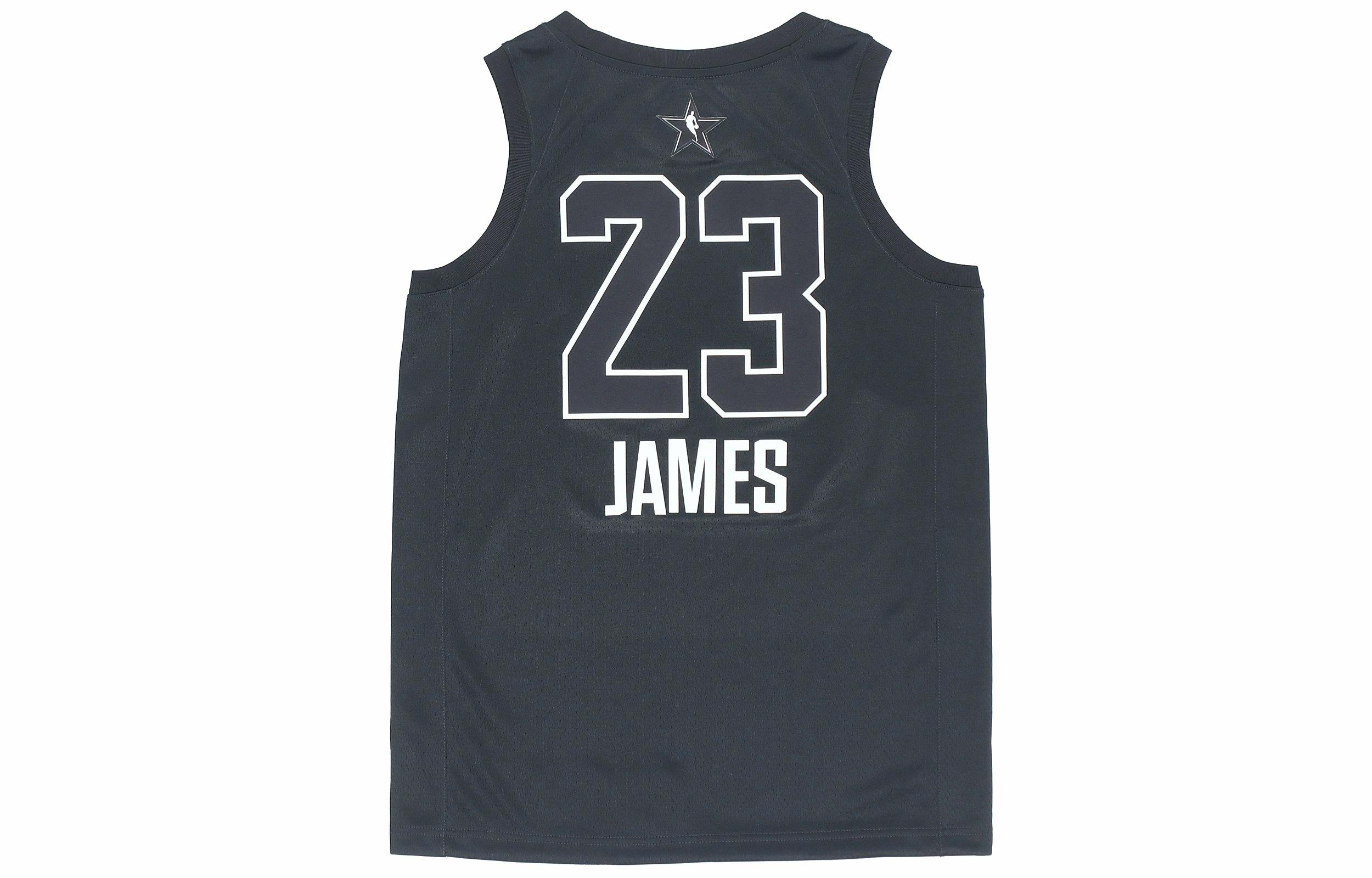 Мужские спортивная майка Jordan All Star Jersey Air NBA James SW Jersey (черный) — фото 2
