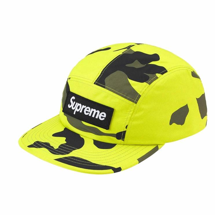 Кепка Supreme SS25 WEEK 1 GORE-TEX Camp Cap (желто-сине-черная)