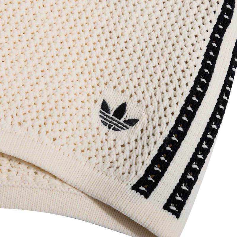 Adidas Women’s Premium Crochet Sprinter Shorts Wonder White