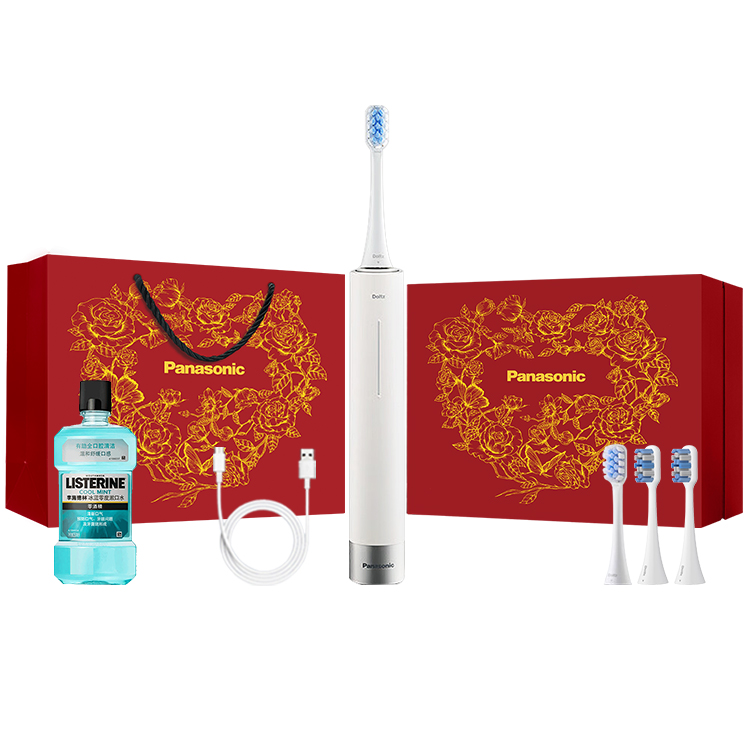 Panasonic Panasonic Electric Toothbrush, Light Brush, Adult Couple Model, 5 Modes, Stain Removal and Gum Protection, Super Long Battery Life, Visualized Battery EW-DC31