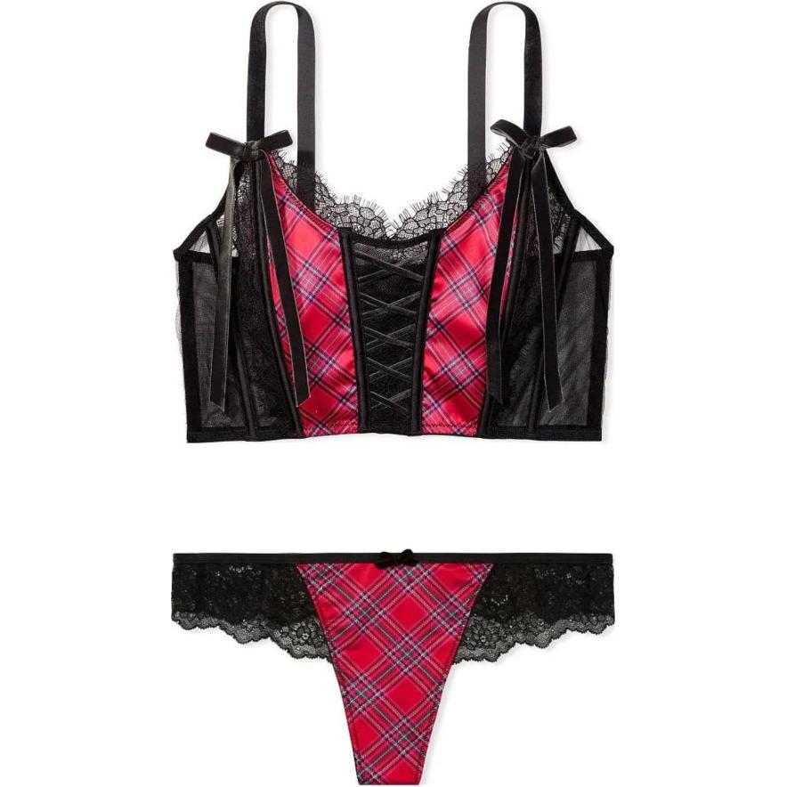 Женский комплект белья Victoria's Secret (красный)