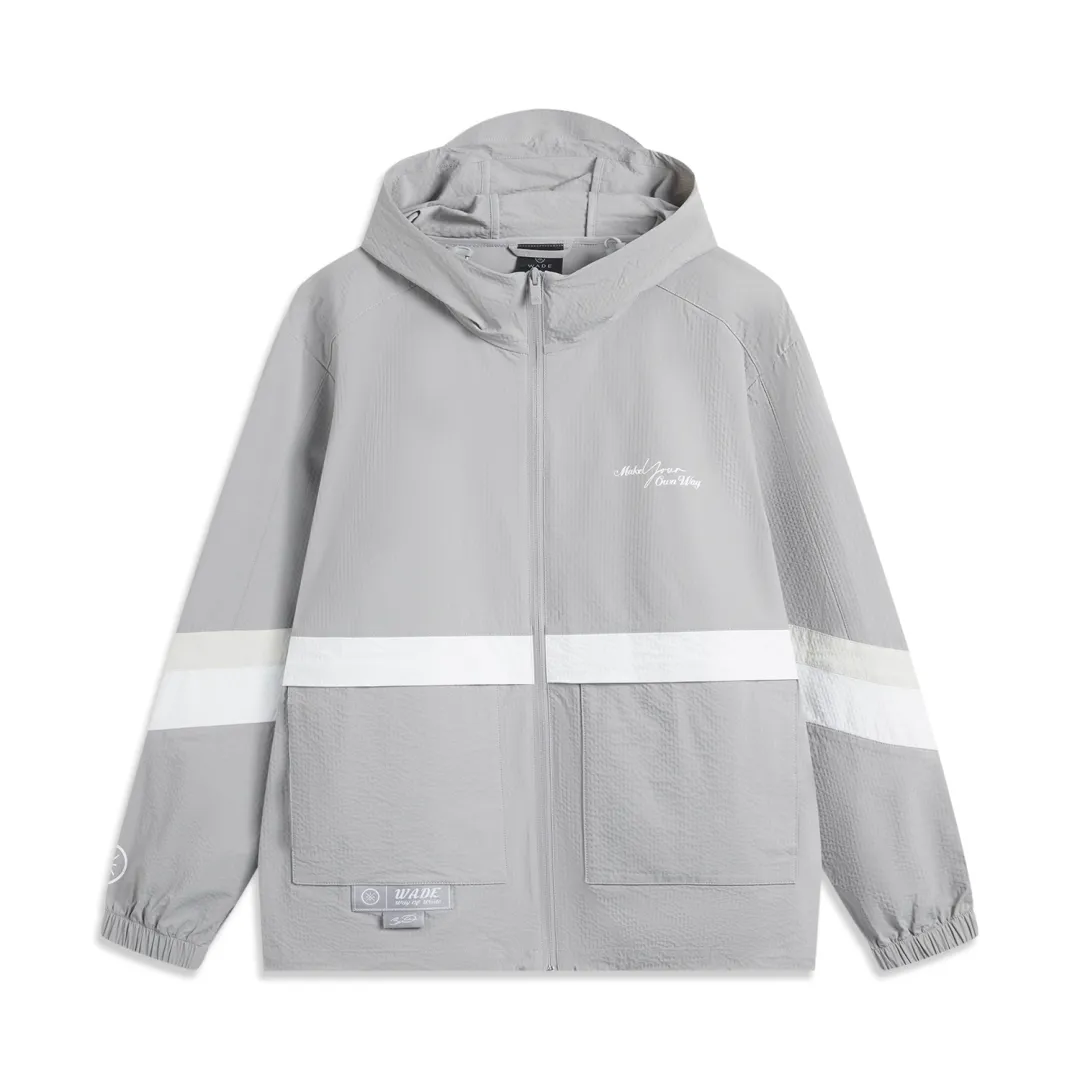 Li Ning UV Protection Sun Protection Clothing Men's Geological Gray/Standard White/Light Lime