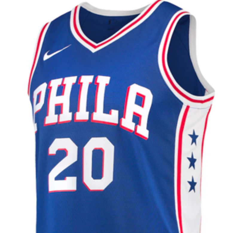 Nike Basketball Jerseys Men’s Blue Moderate Straight Fit