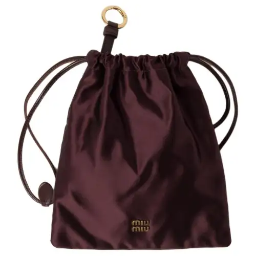 MIU MIU Satin Clutch Women's Briarwood